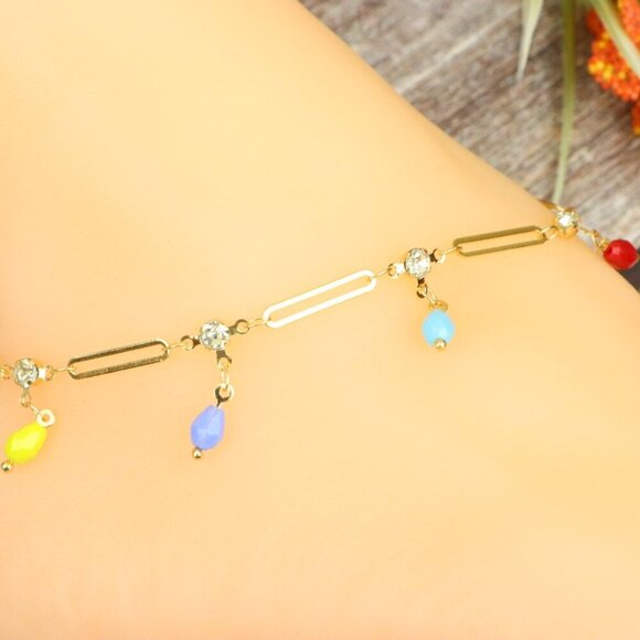 "Elegant Handmade Anklet – Delicate Jewelry for Women, MAR091337 - Picture 8 of 10